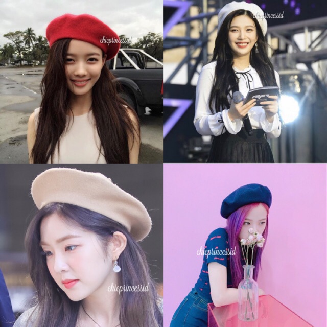Beret baret baretta topi korea topi winter topi painter hat chicprincessid