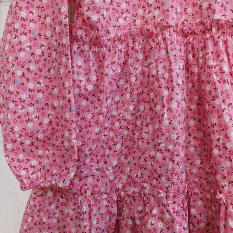Dress Anak Perempuan / Tunik Anak / Midi Dress Anak HANA 3-8 Tahun
