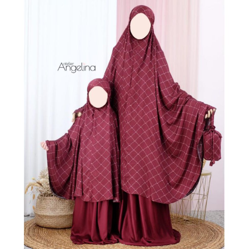 Remboelan pray set atelier angelina / mukena atelier angelina