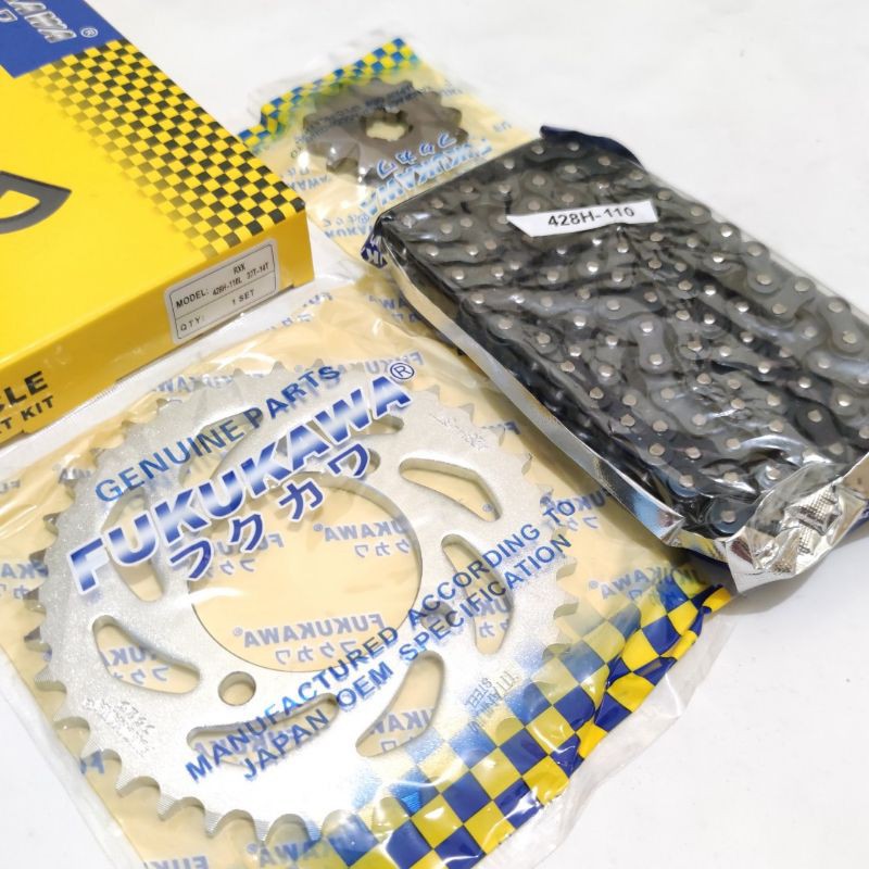 Gear Set Fukukawa Rxk RxKing Rx 100 Rxs 428H-110L-37T-14T