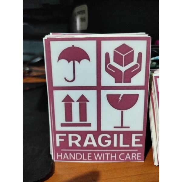 TAMBAHAN  STIKER FRAGILE tambah packingan