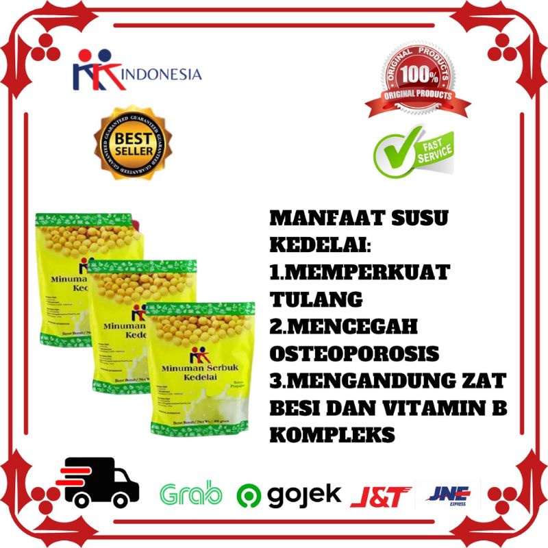 

3 Bungkus Minuman Serbuk Kedelai, minuman sehat