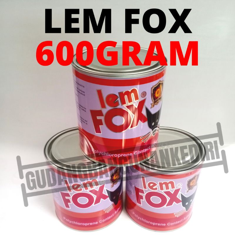 Lem Fox kuning 600 | lem sepatu lem | fox 600gram | lem fox 600gr