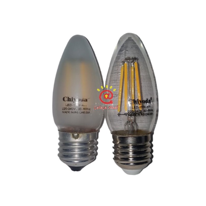 Chiyoda Led Filament 4 Watt Warm White Kuning C-35 C35 / Candle Led Filament 4W