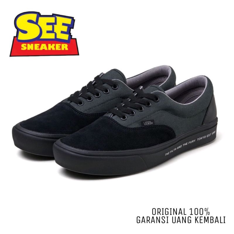 vans era fullblack x neighborhood