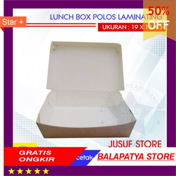

LIMITED EDITION!!! Lunchbox polos kuncian laminating dalam per 40pcs