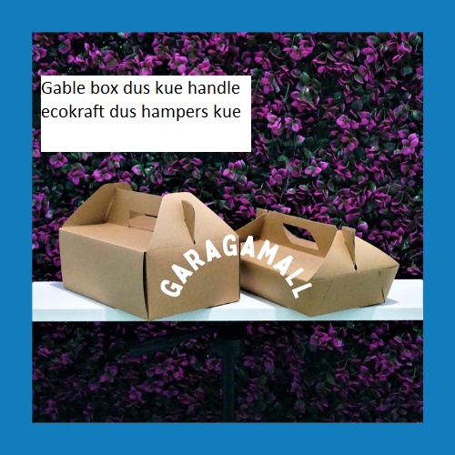 

Kardus hampers kardus packing gable box dus hampers kue dus kue handle ecokraft box kue coklat (isi 10 pcs)