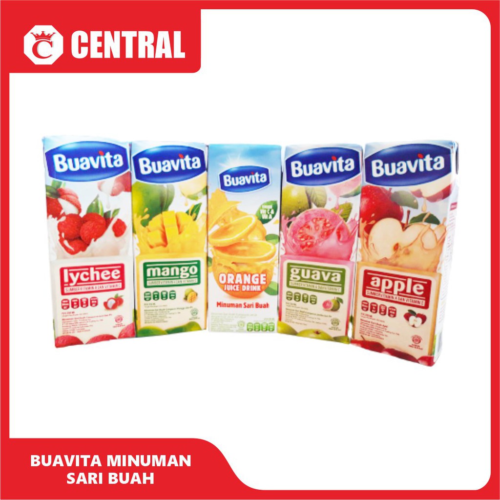 

BUAVITA MINUMAN SARI BUAH 200ML & 250ML/ Centralbandung