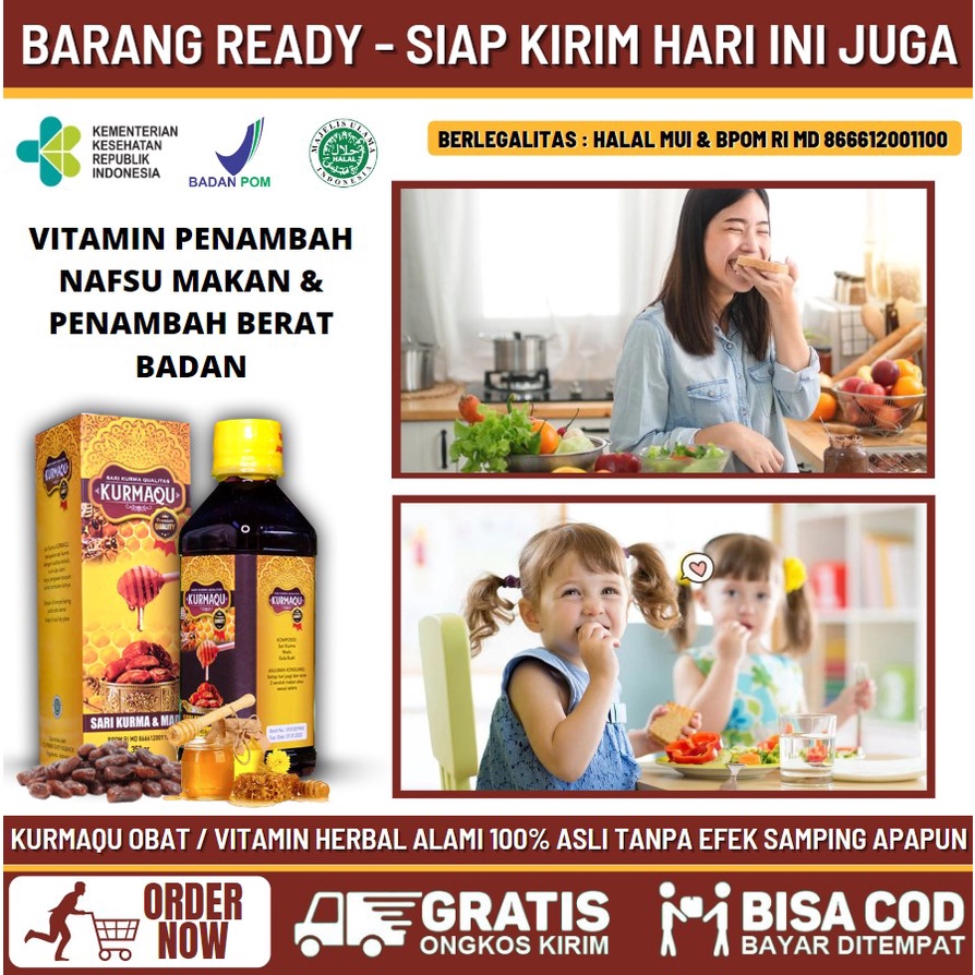 Vitamin Penambah Nafsu Makan Anak & Dewasa, Madu Herbal Cocok Untuk Anak Agar Selera Makan, Penambah