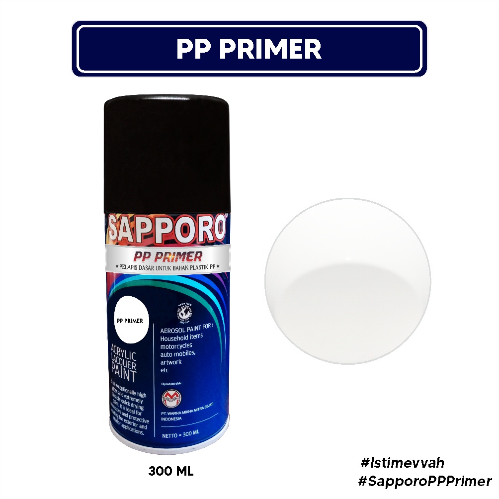 Sapporo PP Primer 300 ml / Cat Spray Semprot Aerosol Terbaik