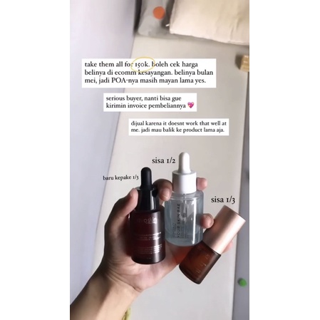 avoskin set 3: miraculous refining serum, ysb hyacross, eye ampoule preloved