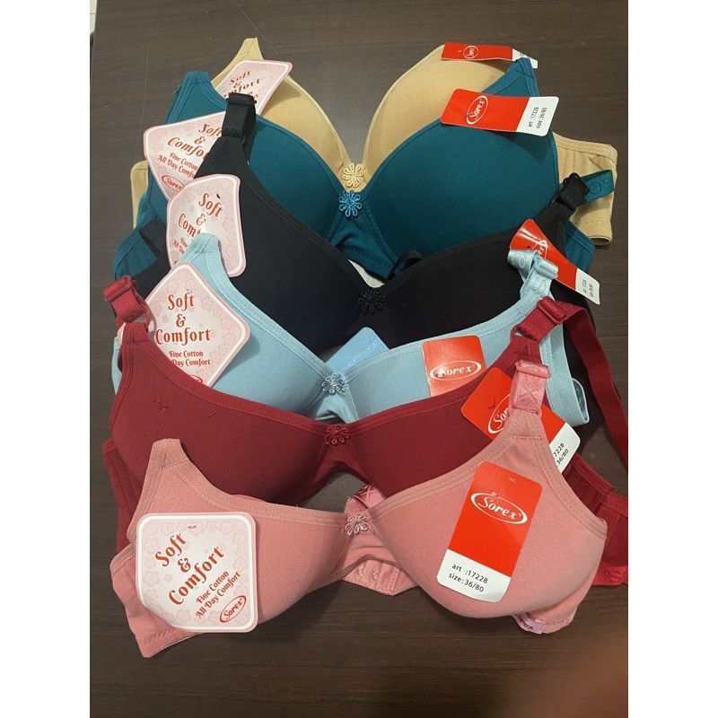 BH Sorex Tanpa Kawat Bra Sorex 17228 Setara Cup B-C Soft &amp; Comfort