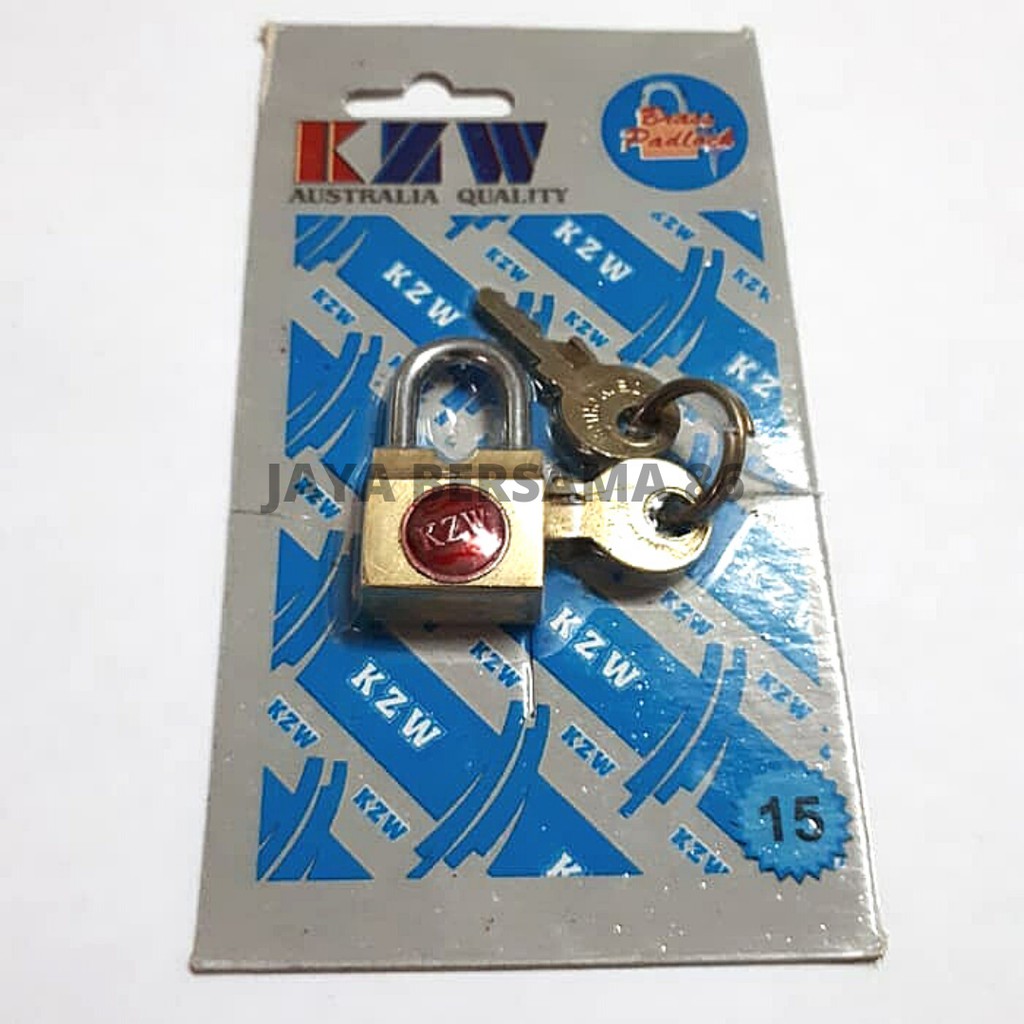 GEMBOK SAMPING 15MM / GEMBOK TAS KOPER TRAVEL JELLY MINI KECIL / BRASS PADLOCK 15MM