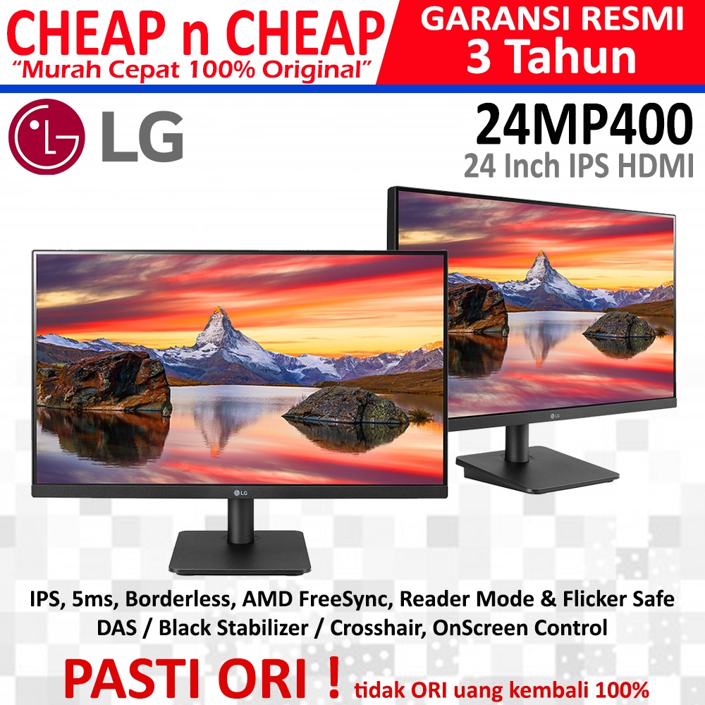 LG 24MR400 IPS HDMI VGA - Monitor 24 Inch 24MP400