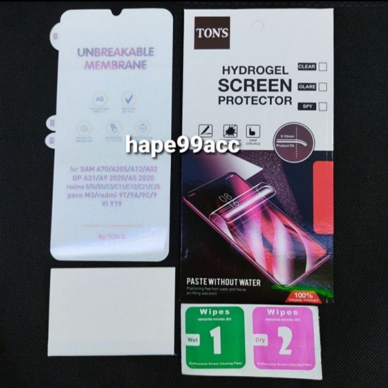 Realme Narzo 50A Narzo 50i anti gores hydrogel matte screen protector