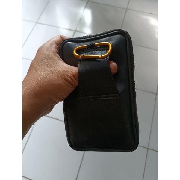 Tas Kulit HP Mini Pouch Sabuk Ikat Pinggang