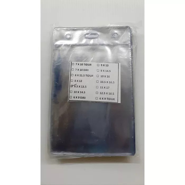 

PLASTIK PANITIA KARTU NAMA / NAMETAG VERTICAL 8.5 x 13.5cm ISI 100pcs