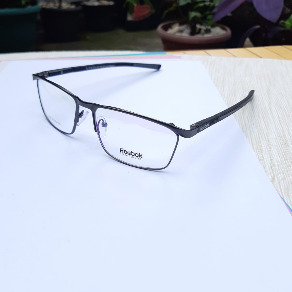 TERLARISS  Grosir Termurah  Frame Kacamata Pria Sporty Reebok 1528 lensa minus photocromic Super Qua