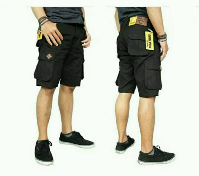 Celana Pendek Kargo doreng Ukuran 27 - 38 / Pdl / Gunung / Short Cargo army