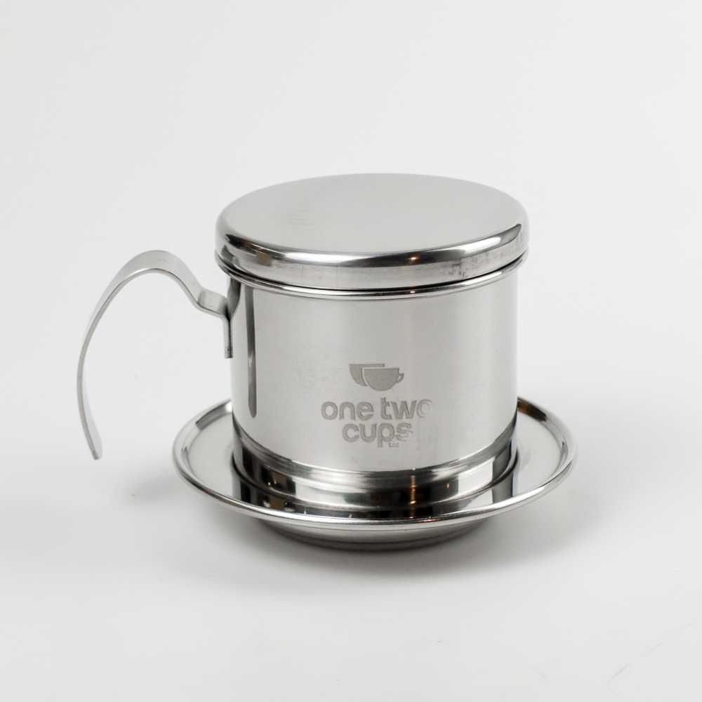 TD-AI04 One Two Cups Filter Saring Kopi Vietnamese Coffee Pot Stainless - LC2