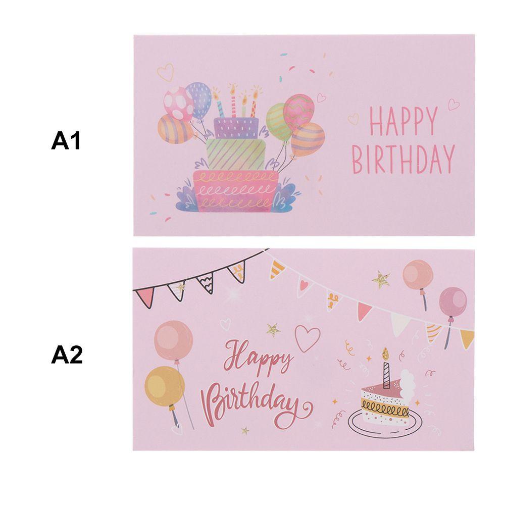 R-flower 30pcs Happy birthday Card Perlengkapan Kartu Undangan Toko Kecil Gift Packet