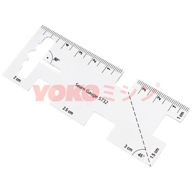 

Best Produk] Penggaris Pengukur Tepi Kampuh / Seam Gauge Ruler - Yoko (5732)