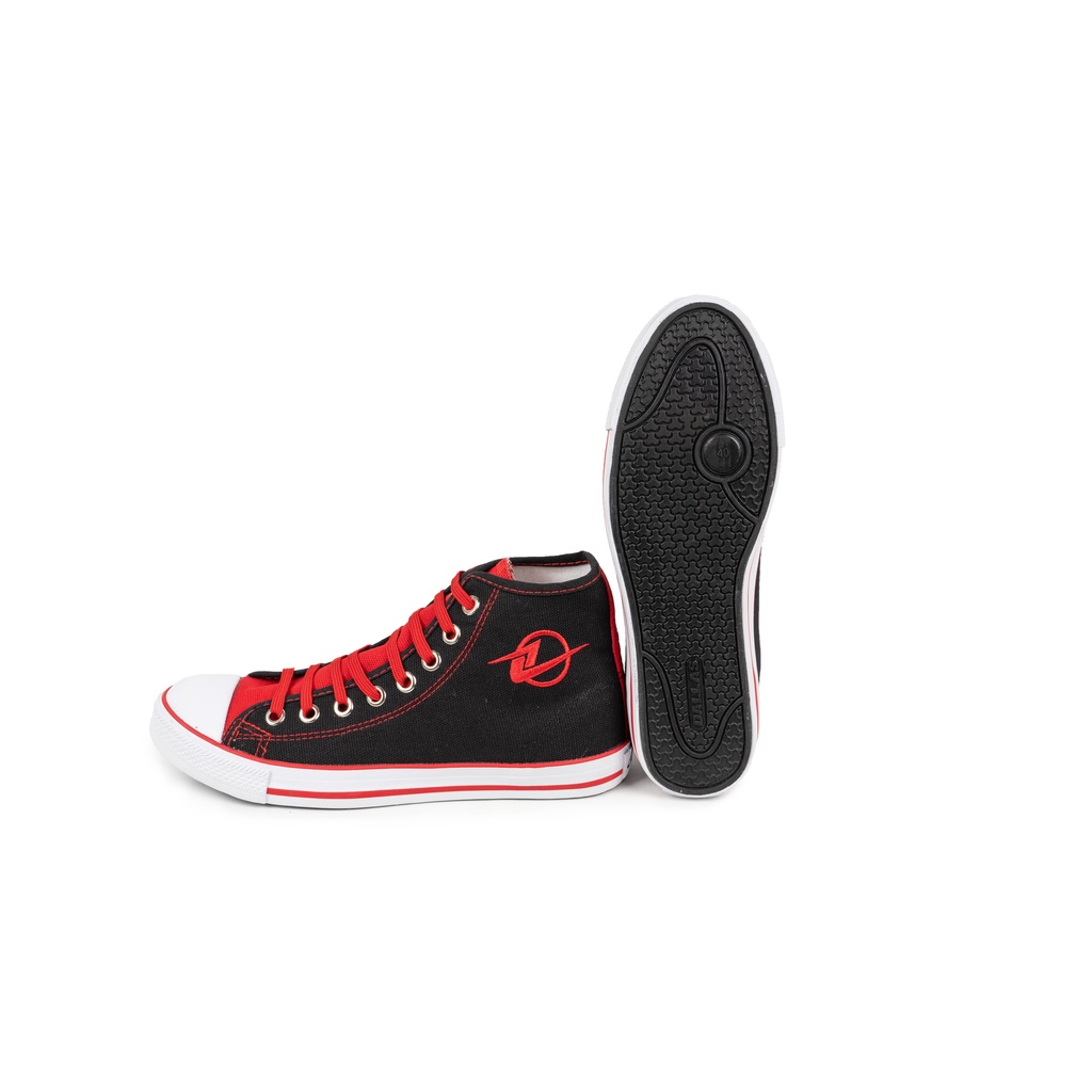 SEPATU DALLAS CAMPUS HIGH CUT (HC) BLACK RED