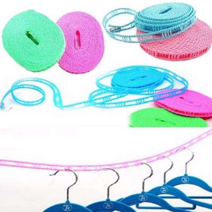 Tali Jemuran Clothes Line Laundry Tambang Magic Hanger Praktis Kuat Murah