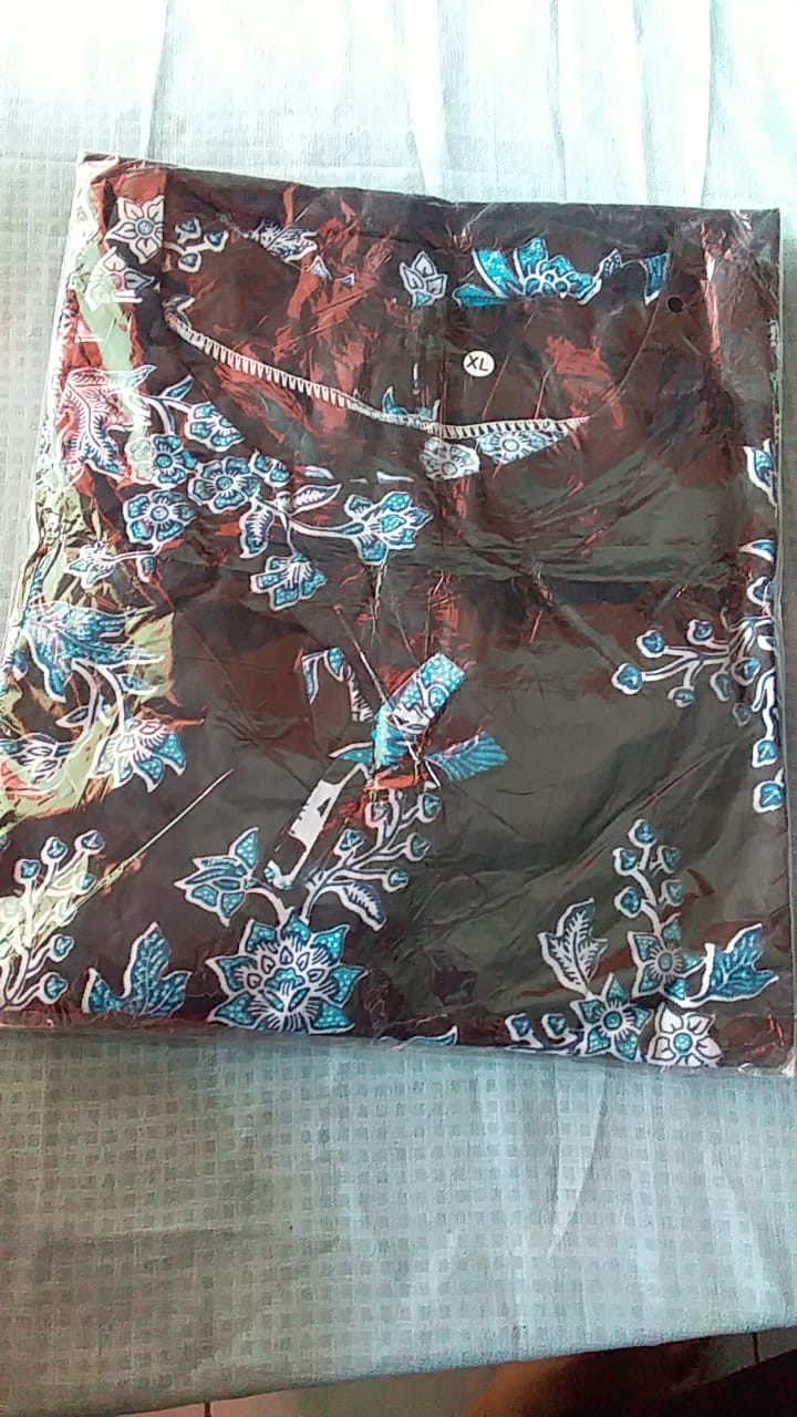 Batikmurahsekali Batik Couple Keluarga Motif Cibulan Biru