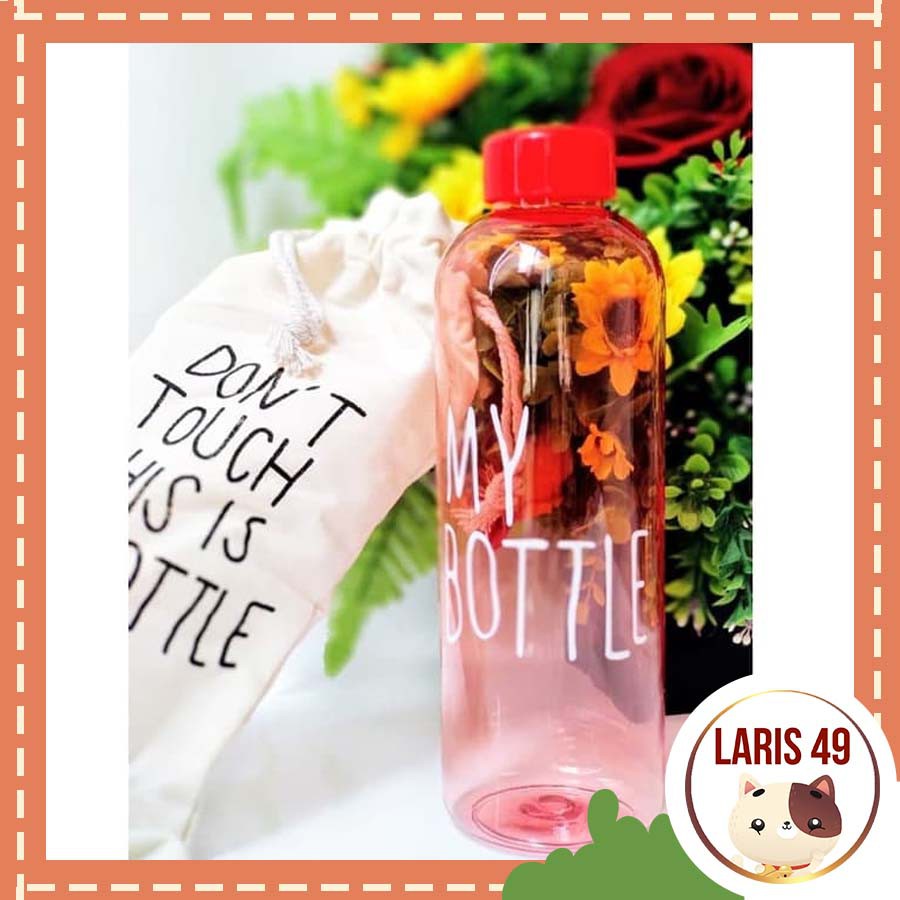 Laris49 Botol My Bottle Infused Water 1000ml 1 liter Free Sarung Putih - YBL