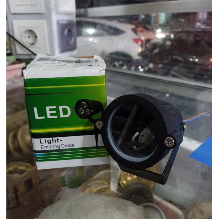 Lampu LED SOROT 6 MATA 5 WATT LAMPU TAMAN, warna kuning 3000k dan kosongan lampu taman sorot MR16