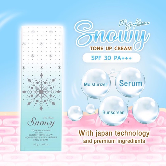 My kana snowy tone up cream ( pengganti egypt )