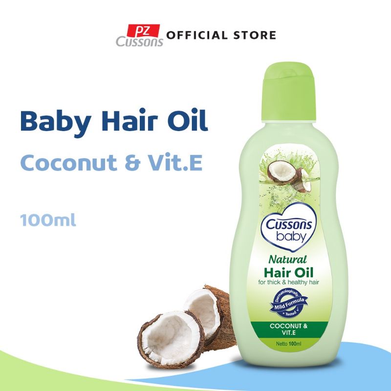 Cussons Baby Natural Hair Oil Candle Nut Cusson Minyak Rambut Kemiri Bayi Candlenut Oil 100ml - Cussons Hair Oil Coconut Vit E Minyak Rambut Bayi Minyak Kelapa