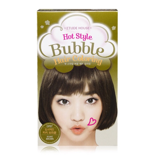 Etude House Hot Style Bubble Hair Coloring Gr07 Green Khaki