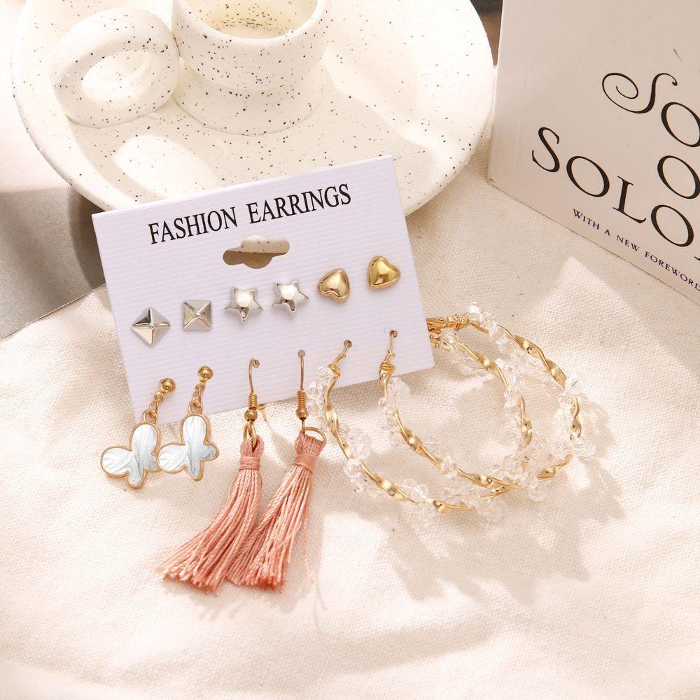 [Elegan] Anting Perempuan Fashion Vintage Mutiara Besar Manis Bentuk C Gaya Korea Ear Stud