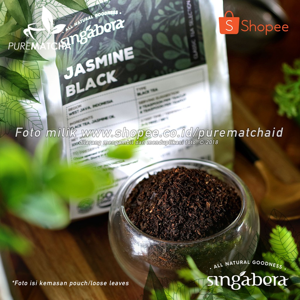 

Singabera Tea - Jasmine Black Tea 10gr SAMPLE Teh Hitam Melati Resto Indonesian Tea