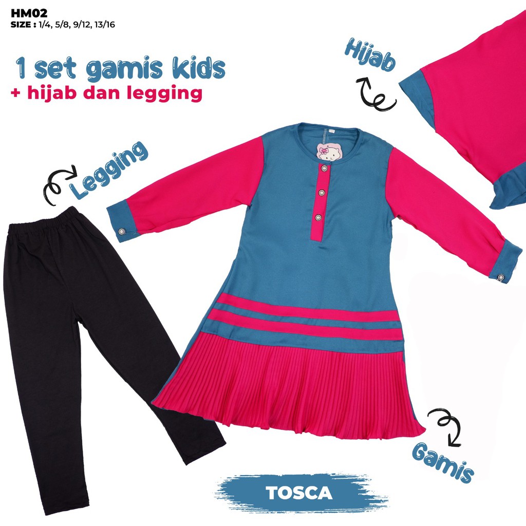 BAJU GAMIS ANAK PEREMPUAN - BAJU MUSLIM ANAK PEREMPUAN -  GAMIS ANAK MURAH - GAMIS ANAK PEREMPUAN