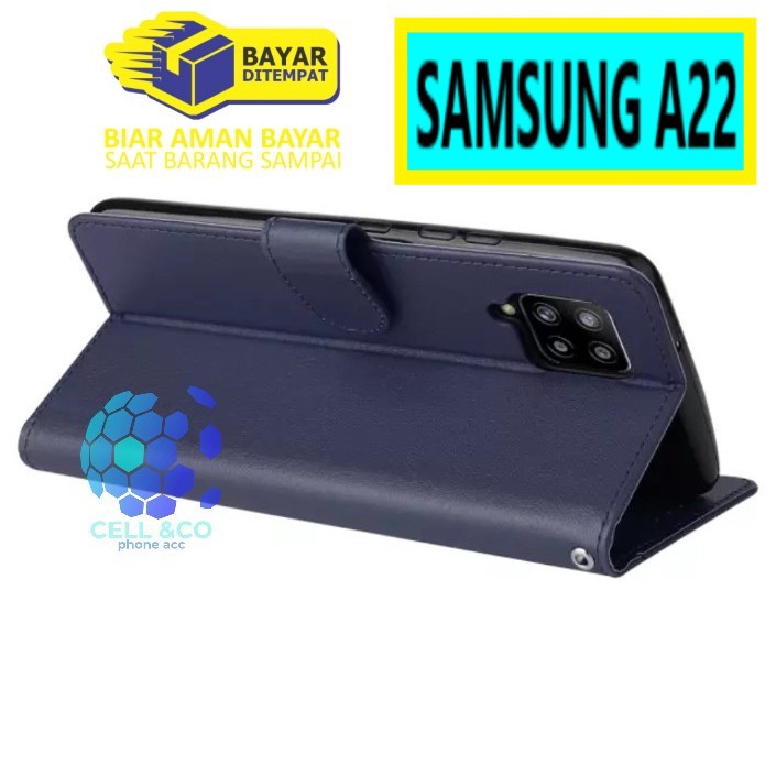 Flip cover SAMSUNG A22 4G NEW 2021 Flip case buka tutup kesing hp casing flip case wallet