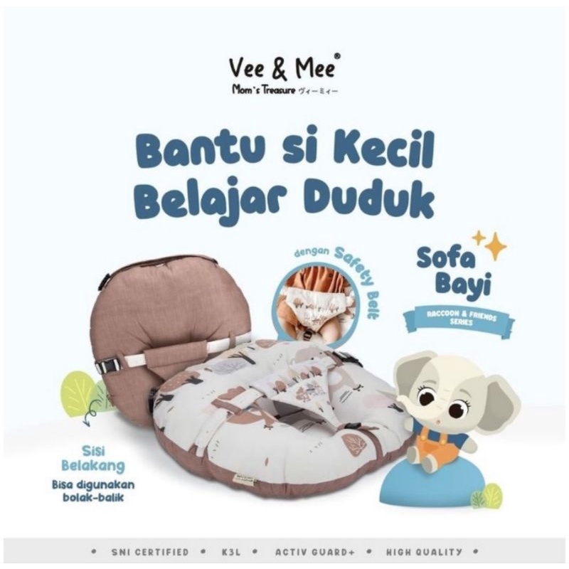 Vee &amp; Mee Sofa Bayi Raccoon &amp; Friends - VMS1050