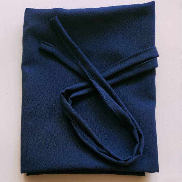 Bergo maryam premium diamond / Hijab Instan bergo maryam tali nonpet-Navy