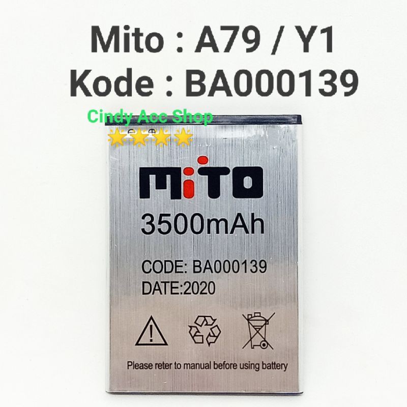 Baterai Batre Battery Mito Yi A79 BA000139