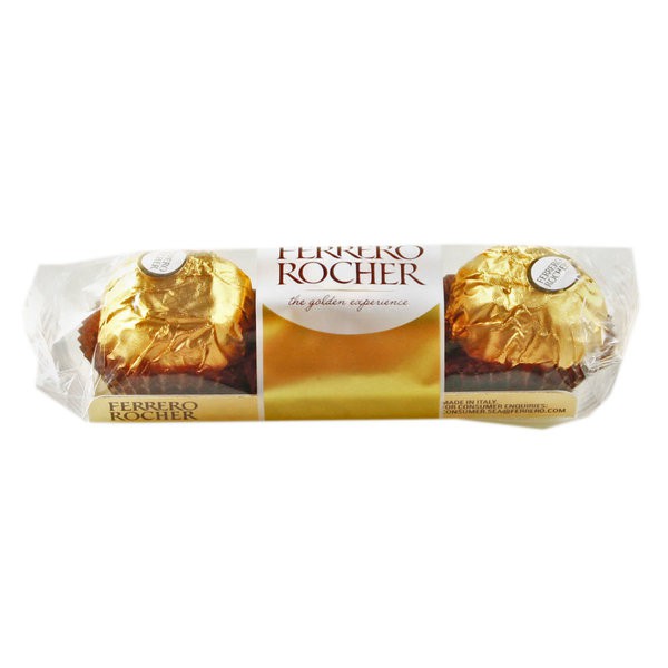 

FERRERO ROCHER Hazelnut Chocolate 37.5gr (3pcs)