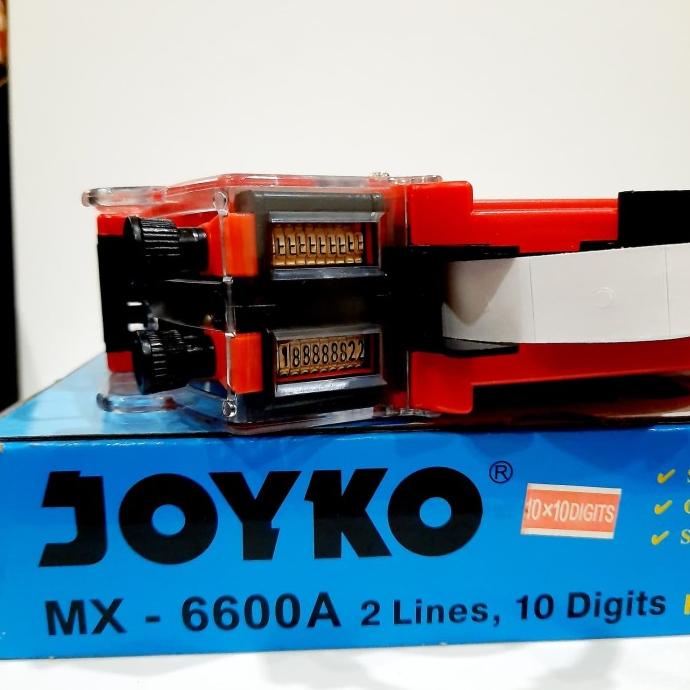 

Mesin Label Joyko Mx-6600A (2 Line, 10 Digit, Angka Huruf)