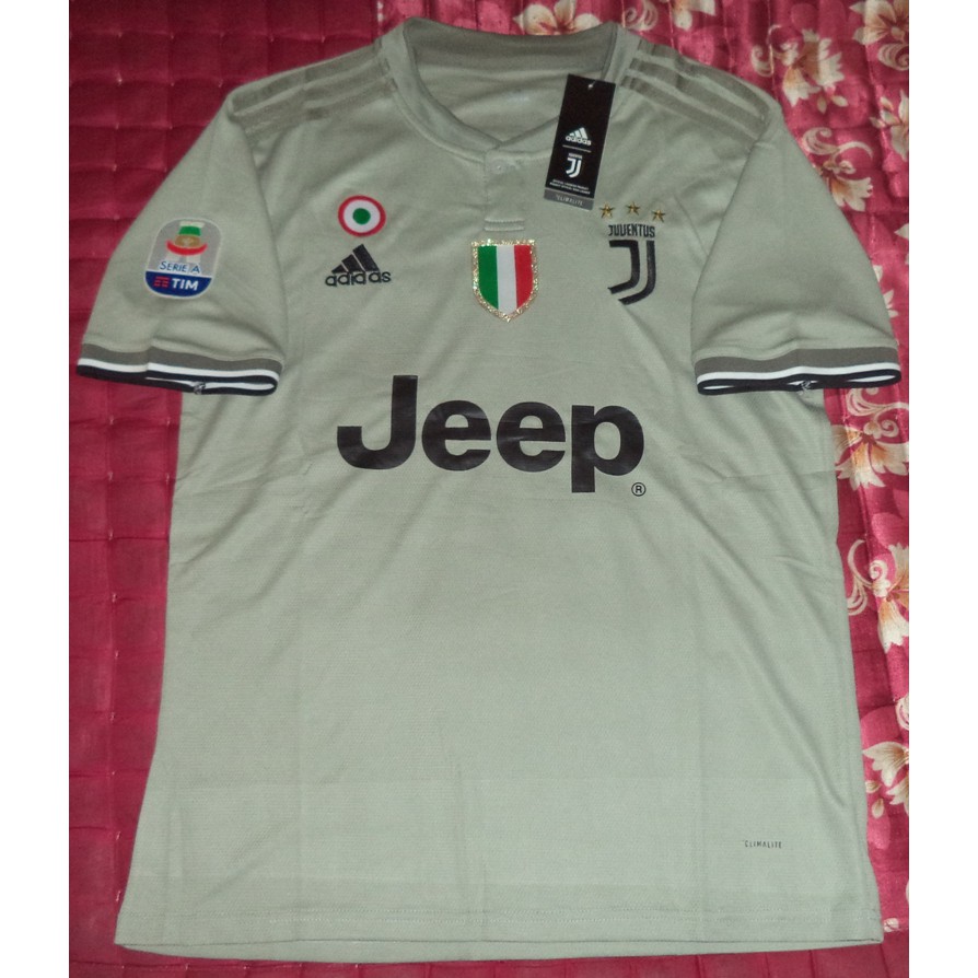 Jersey Juventus Away 18/19 Full Patch Serie A Retro