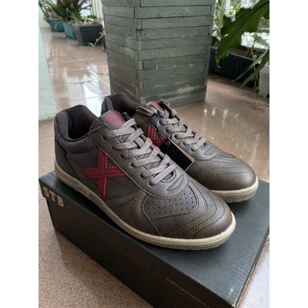 Sepatu Munich X G3 Jeans Brown Maroon Baru & Original 1000%