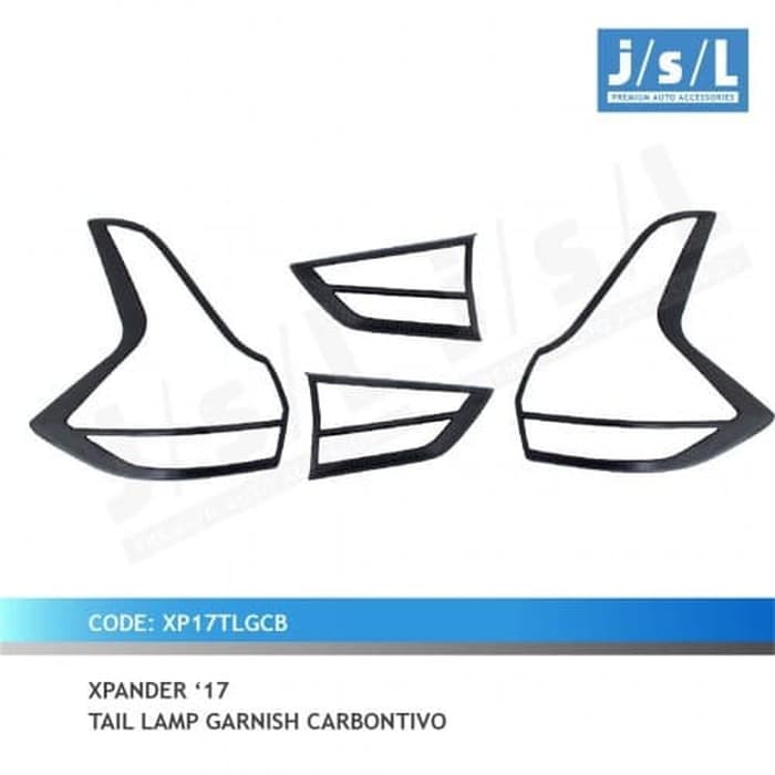 GARNISH LAMPU BELAKANG XPANDER CARBONTIVO