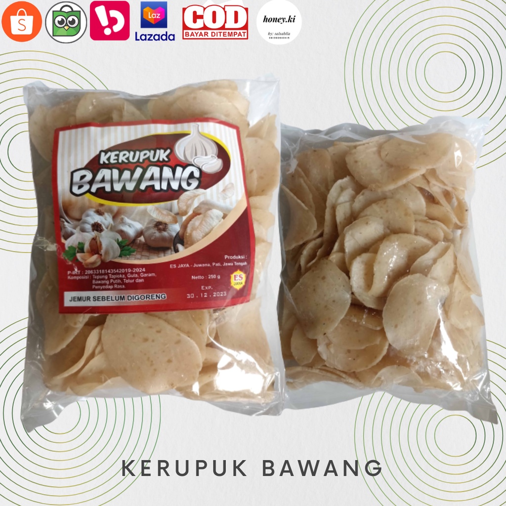 

KERUPUK BAWANG 250g asli Juwana