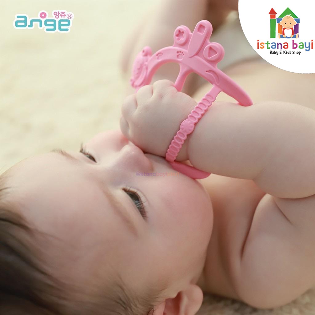 Ange Teether Gloves Gigitan bayi - Mainan bayi