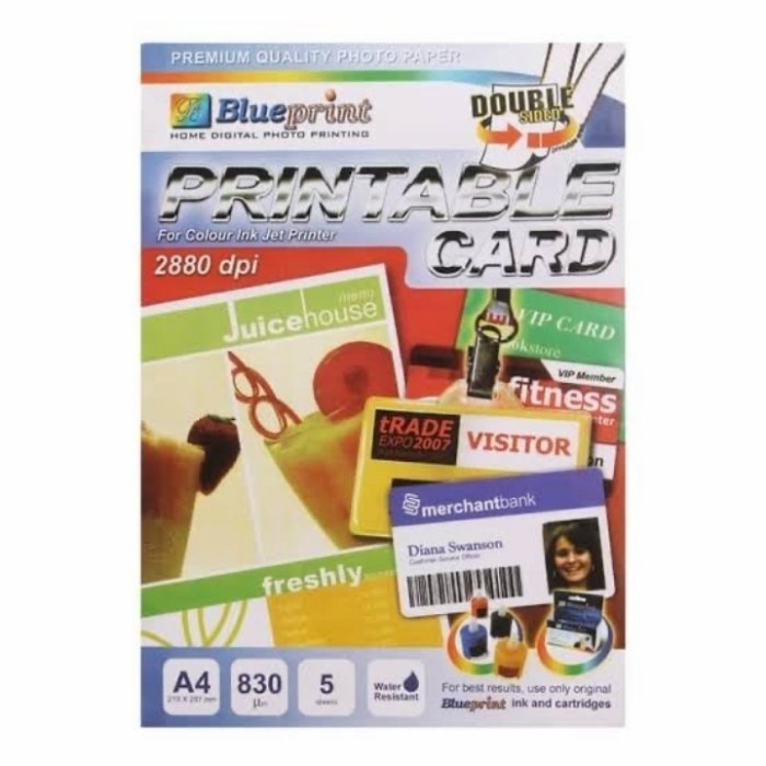 

(DISKON TERMURAH) Kertas PVC Printable BluePrint Bahan ID Card Kartu