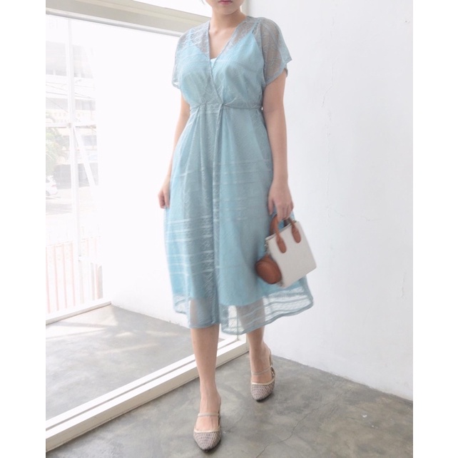 Selim Label Amira Dress Semi Kebaya Dress Wanita Dress Brokat Wanita